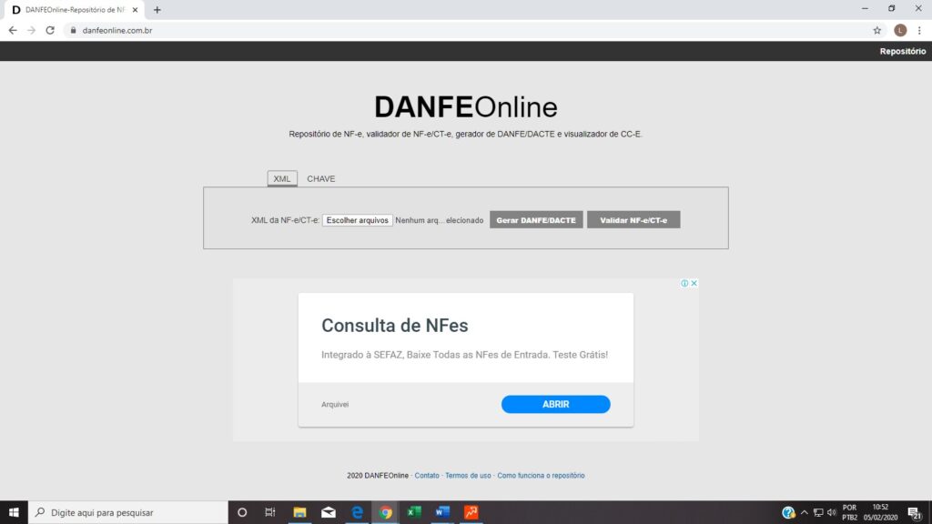 Como abrir arquivo XML